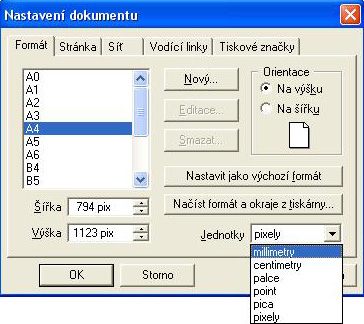 Dialogové okno Zoneru