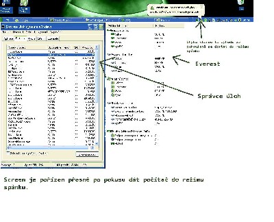 Chyba Režim spánku
