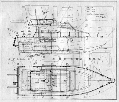 Výchozí plánek lodě
