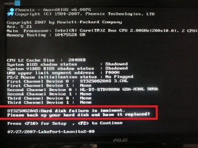 Tuhle chybu mi to vyhazuje cca. měsíc, vždy stačilo F2 A vše jede..