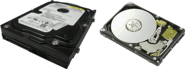 Vlevo hermeticky uzavřený, vpravo pro názornost otevřený