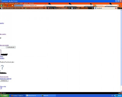 Fakabuk po přihlášení