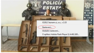 Pravé myšítko na video a pak klikni na nastavení