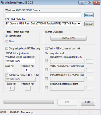 program pro vytvoreni bootovaciho flash discu