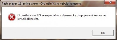 Neustále se opakující chybová hláška