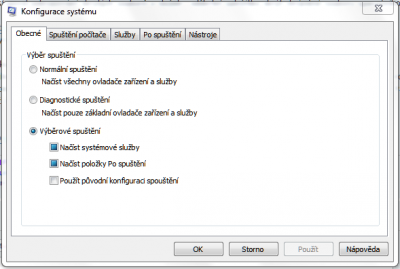Konfigurace systému