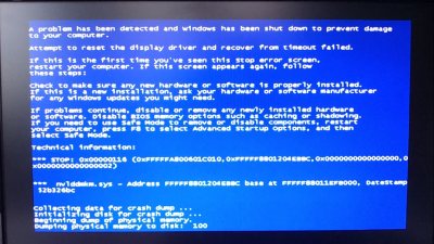 BSOD chyba