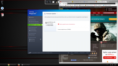 Chyba aktualizace SSD
