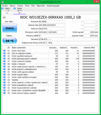 screenshot programu: Disk D
