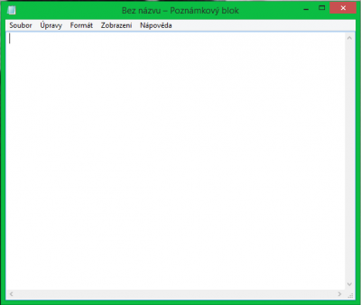 takhle okno vypadá než se to stane