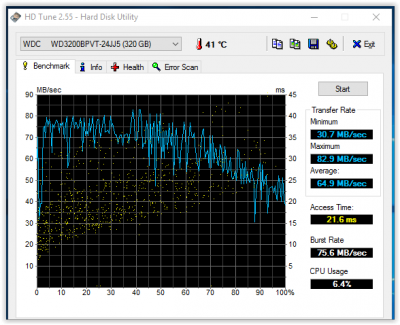 HD tune 2.55 benchmark
