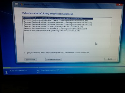 Mám tam tyto ovladače