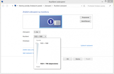 Rozlišení obrazovky