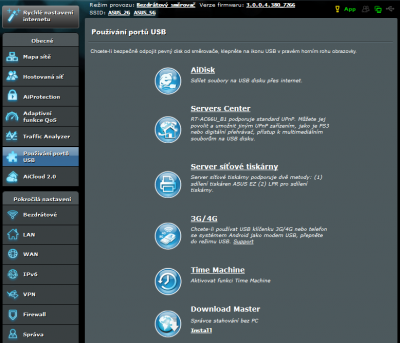 Využití USB portů