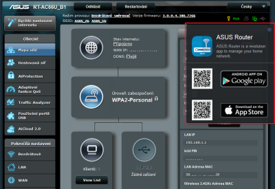 Aplikace pro přístup z mobilního telefonu