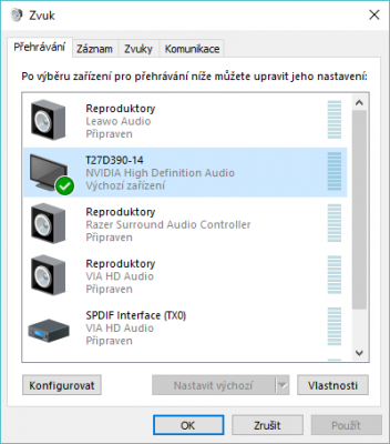 Takto to chci, ale musím to vždy přenastavit