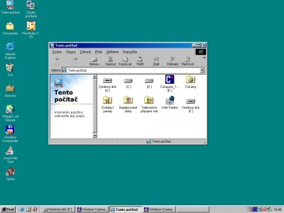Standardní plocha Windows 98 - Tento počítač