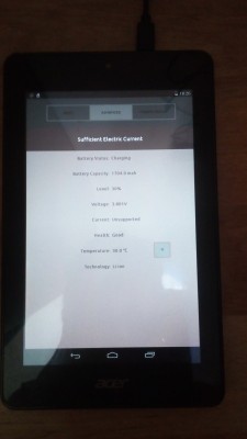 Úroveň napětí při zahájení nabíjení