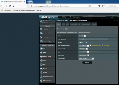 &quot;Skryté nastavení WiFi&quot;