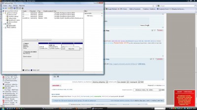 jedinná nabídka, v položce další akce jsou jen možnosti zobrazení tedy jak zobrazovat správce disků.