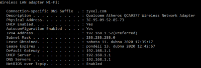 Pokud je na routeru nastaveno DNS od ISP (auto)