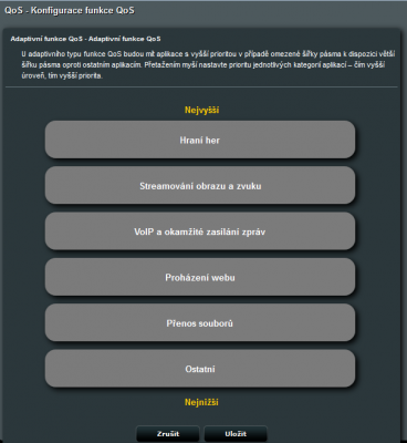 Adaptivní QoS