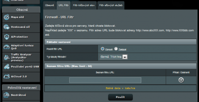 URL filtr