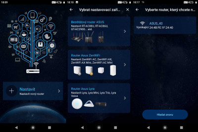 Nastavení přes mobil 1