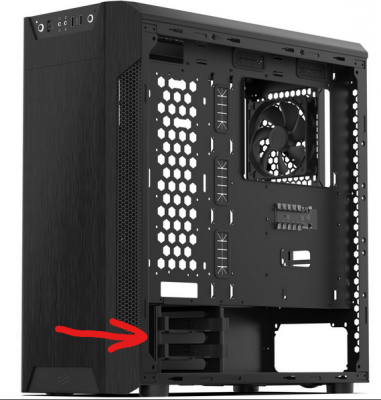 HDD 16TB umístění