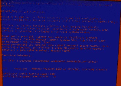 obrázek co mi to hodilo za chybu